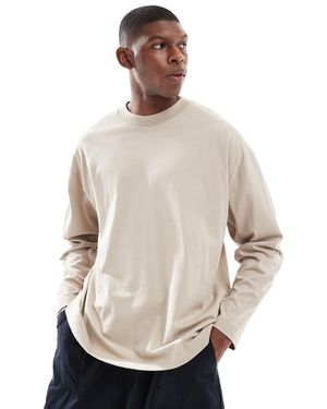 ASOS Essential Oversized Long Sleeve T-shirt - Natural
