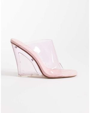 Public Desire Sandalias Rosas Con Cuña Giselle De
