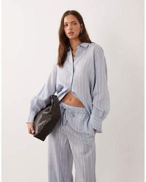 Mango Nomol oversize-hemd als set - Grau