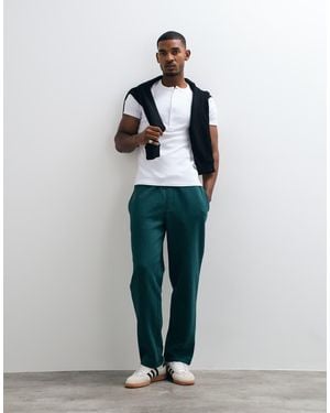 ASOS Essentials Straight Leg Joggers - White