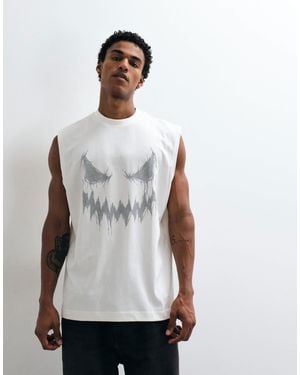 ASOS Oversize-tanktop mit halloween-print - Weiß