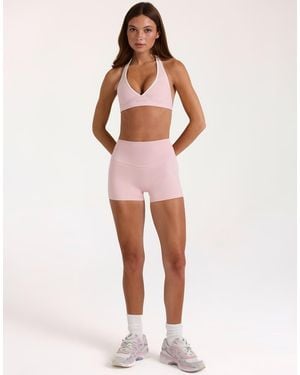 BO+TEE Soft Active High Rise Mini Shorts - Pink