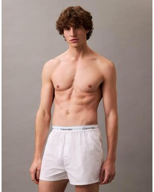 Calvin Klein Icon Cotton Stretch 3 Pack Slim Boxer Briefs - Multicolour