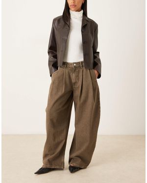 ASOS Oversized Horseshoe Jean - Natural