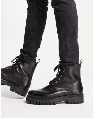 ASRA – luiz – schnürstiefel aus em leder - Schwarz