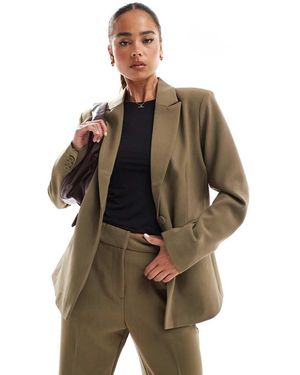 Y.A.S Tailored Single Breasted Blazer Co-Ord - Brown
