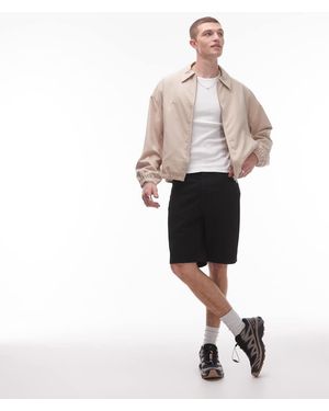TOPMAN Denim Short Met Rechte Pijpen - Roze