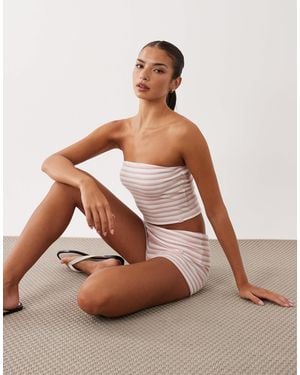 BO+TEE Bo+tee Bandeau Top - Brown