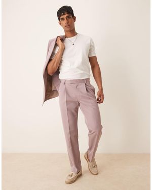 ASOS Straight Leg Suit Trousers - Pink