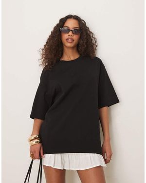 Gina Tricot Short Sleeve Oversized T-shirt - Black