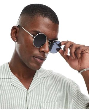 Only & Sons Gafas De Sol Redondas En De - Negro