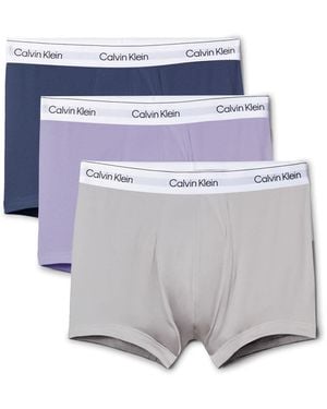 Calvin Klein – icon cotton stretch – 3er-pack unterhosen - Blau