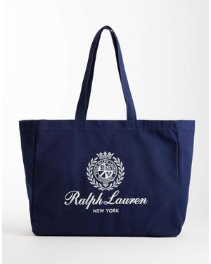 Polo Ralph Lauren Große logo-tasche - Blau