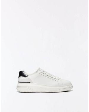 Bershka Chunky Trainers With Detail - White