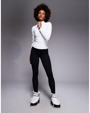 ASOS 4505 Ski & Snow Asos 4505 Tall Ski Thermal Fleece Back Base Layer Legging With Sweat Wicking - Gray