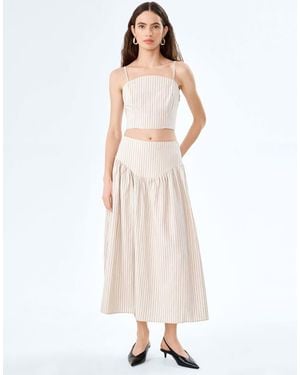 OMNES Lucille Midi Skirt - Natural