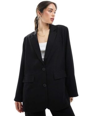 Pieces Boxy Blazer - Black