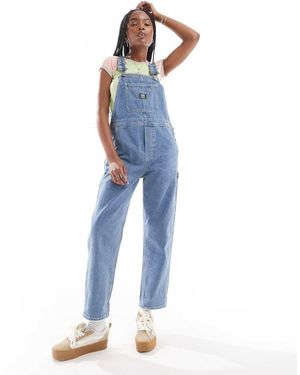 Vans Ground Work Denim Dungarees - Blue