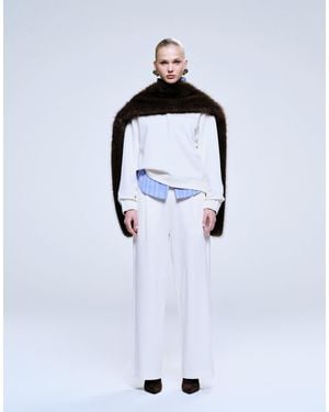 Mango Pique Straight jogger Co-ord - Blue