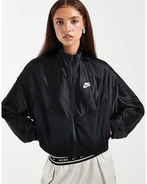 Nike Festival Cropped Full Zip Jacket - Black