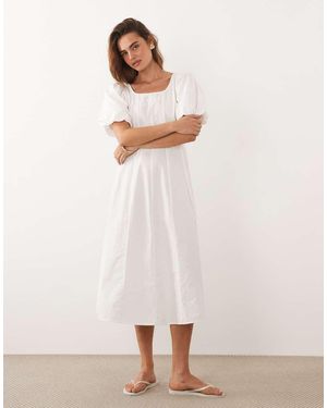 Jdy Midi Jurk Met Verlaagde Taille - Roze