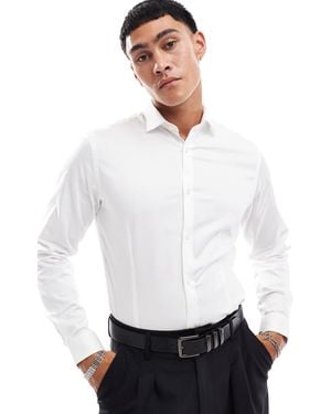 Jack & Jones Premium Super Slim Fit Stretch Smart Shirt - White