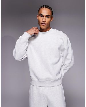 4505 Icon Rest Day Heavyweight 440gsm Cotton Oversized Boxy Sweatshirt - Gray