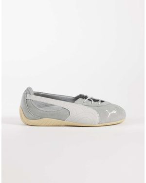 PUMA Bailarinas Planas Grises Speedcat Ballet Nova De - Blanco