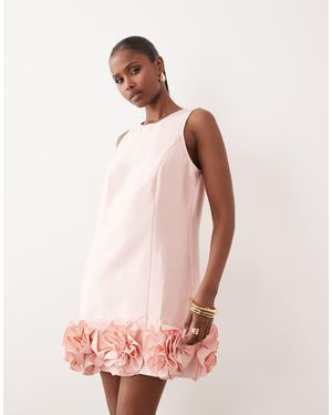 Y.A.S Ruffle Hem Mini Dress - Pink