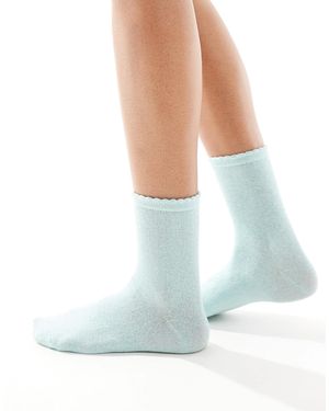 Pieces Glitter Sock - White