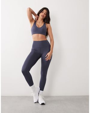 4505 Hourglass Active Waist Snatching High Rise Gym legging - Blue