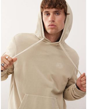 Deus Ex Machina – stückgefärbter kapuzenpullover - Natur