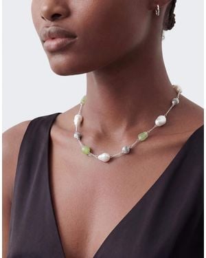 TOPSHOP Omelia Necklace - White