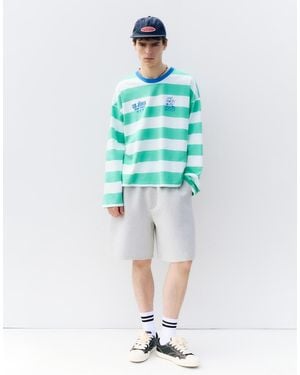 Pull&Bear Stwd Striped T-Shirt - Blue