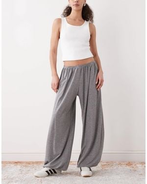 Weekday Balloon Fit Pants - Gray