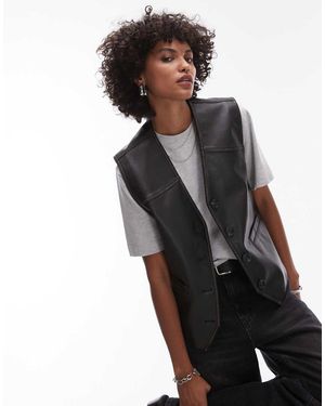 TOPSHOP Gilet - Bianco