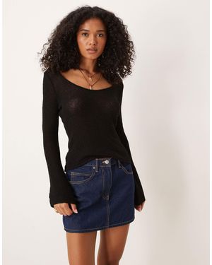 Tala Multiway Long Sleeve Resort Knit Top - Blue