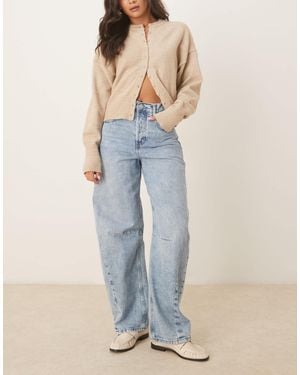 Noisy May Susanna Barrel Jeans - Blue
