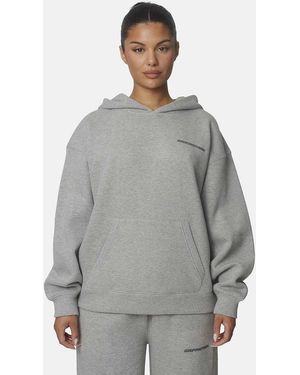 Good For Nothing Sudadera Con Capucha Oversize De Felpa Con Alto Contenido De Algodón En - Gris