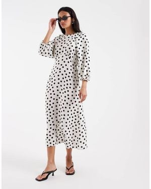 ONLY Belt Detail Maxi Dress - White
