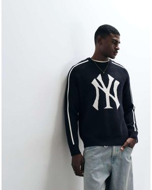 KTZ Jersey Con Logo Grande Y Ribetes En Contraste De Los Nyy - Azul