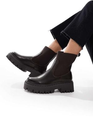 SEQWL Stella Chunky Chelsea Boots - Black