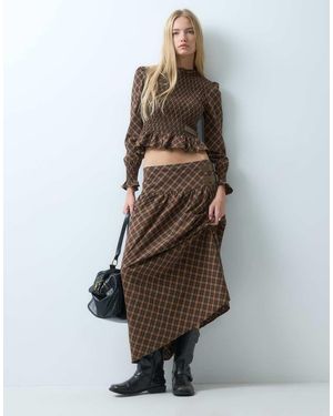 House Of Sunny Co-Ord Buckle Skirt - Brown