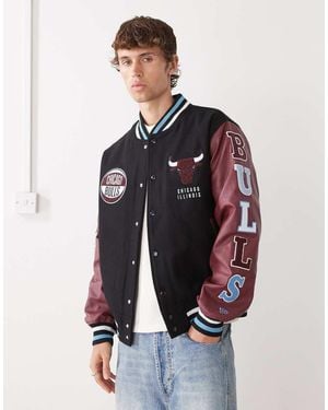KTZ Chicago Bulls Varsity Jacket - Blue
