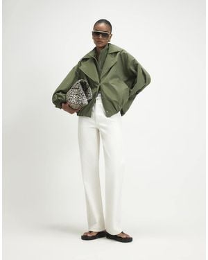 River Island Double Layer Bubble Hem Jacket - Green