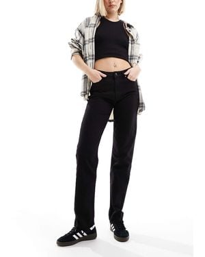 ONLY Emily High Waist Straight Leg Ankle Jean - Black