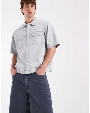 Levi's Camisa Western Boxy De Manga Corta En - Azul