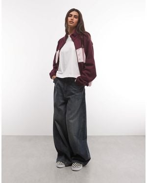 ASOS Sweat-trainingsjacke mit einsätzen - Rot