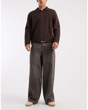 Collusion – x003 – jeans mit weitem bein - Grau