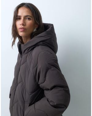 Jdy Short Puffer Jacket With Hood - Black
